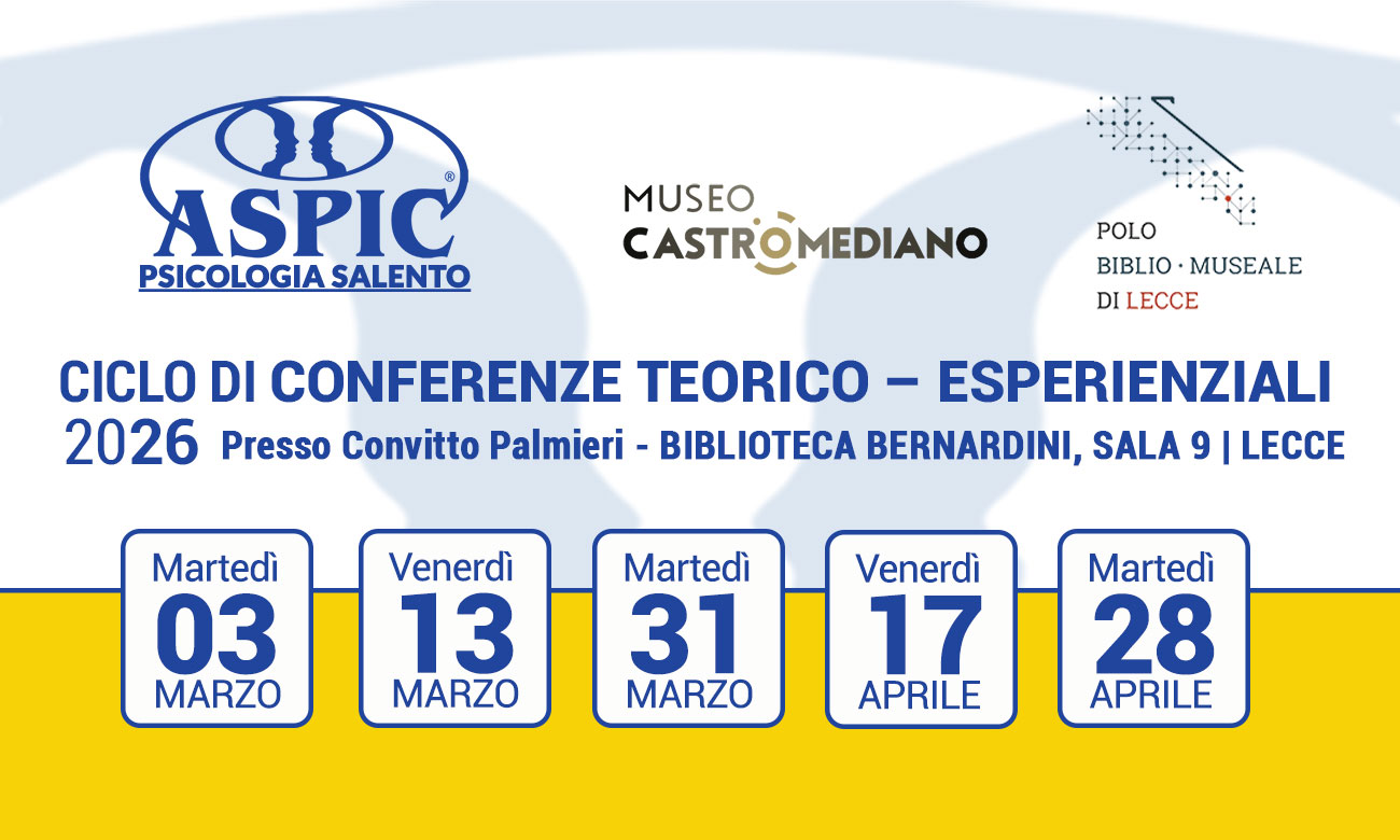 ASPIC PSICOLOGIA SALENTO CICLO DI CONFERENZE 2026