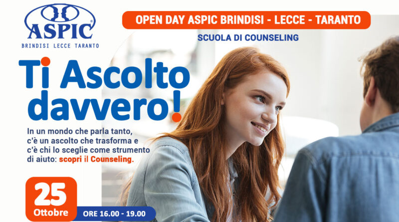 OPEN DAY GRATUITO “Ti Ascolto davvero!” | 25 OTTOBRE 2026